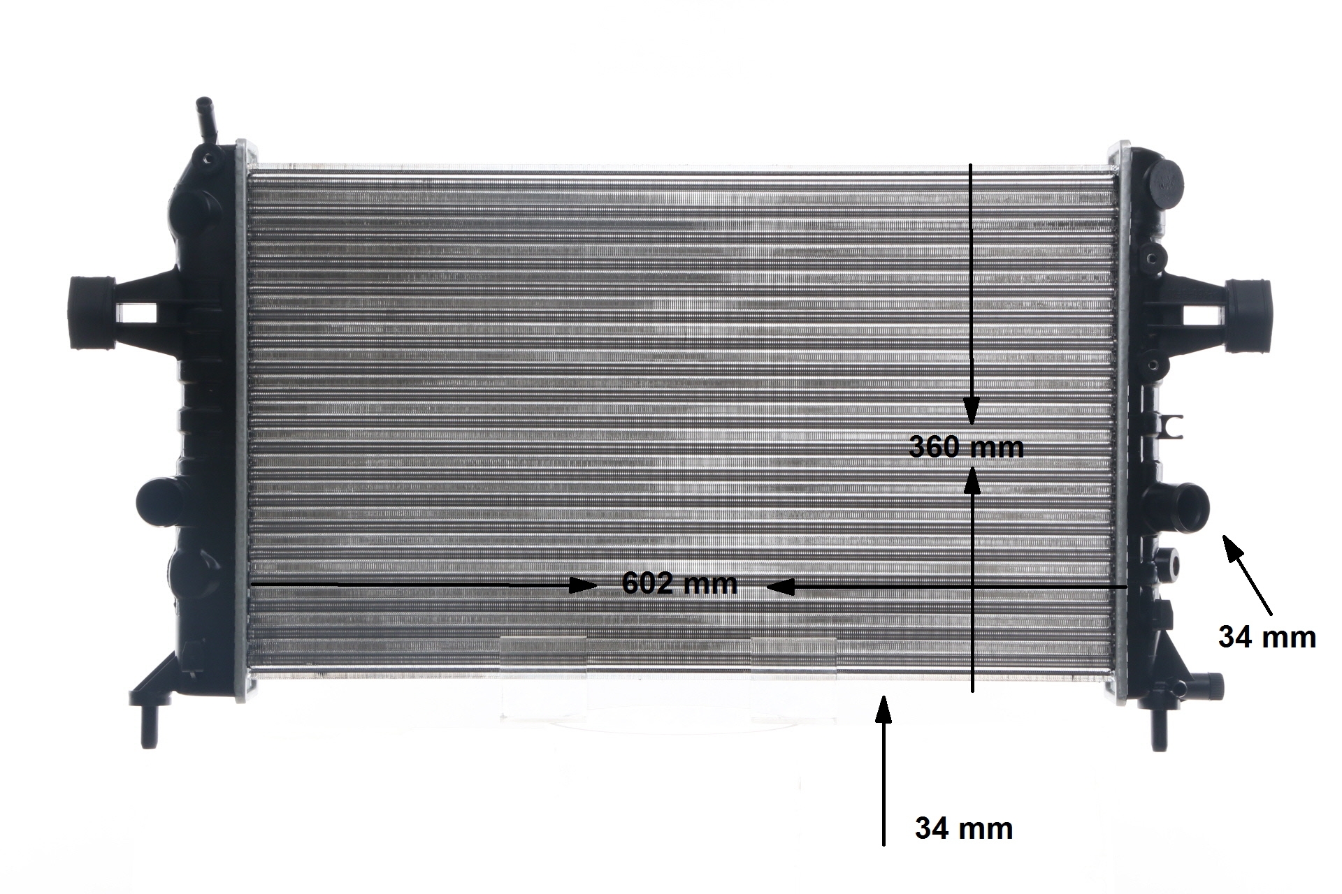 MAHLE ORIGINAL CR 574 000S Hűtő, motorhűtés OPEL Astra G CC (T98) 103 LE Benzin/Autogáz (LPG) ár