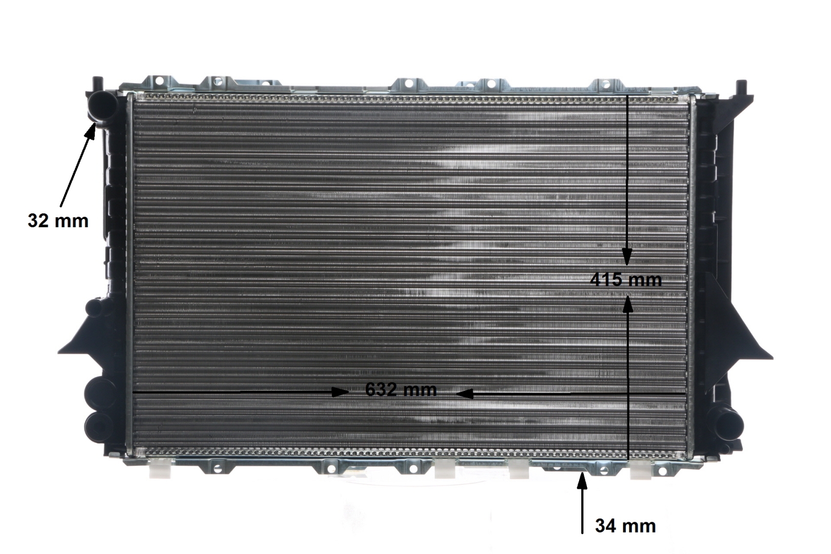 MAHLE ORIGINAL CR 591 000S: Radiator, racire motor cu suport, cu acceasorii, cu surub