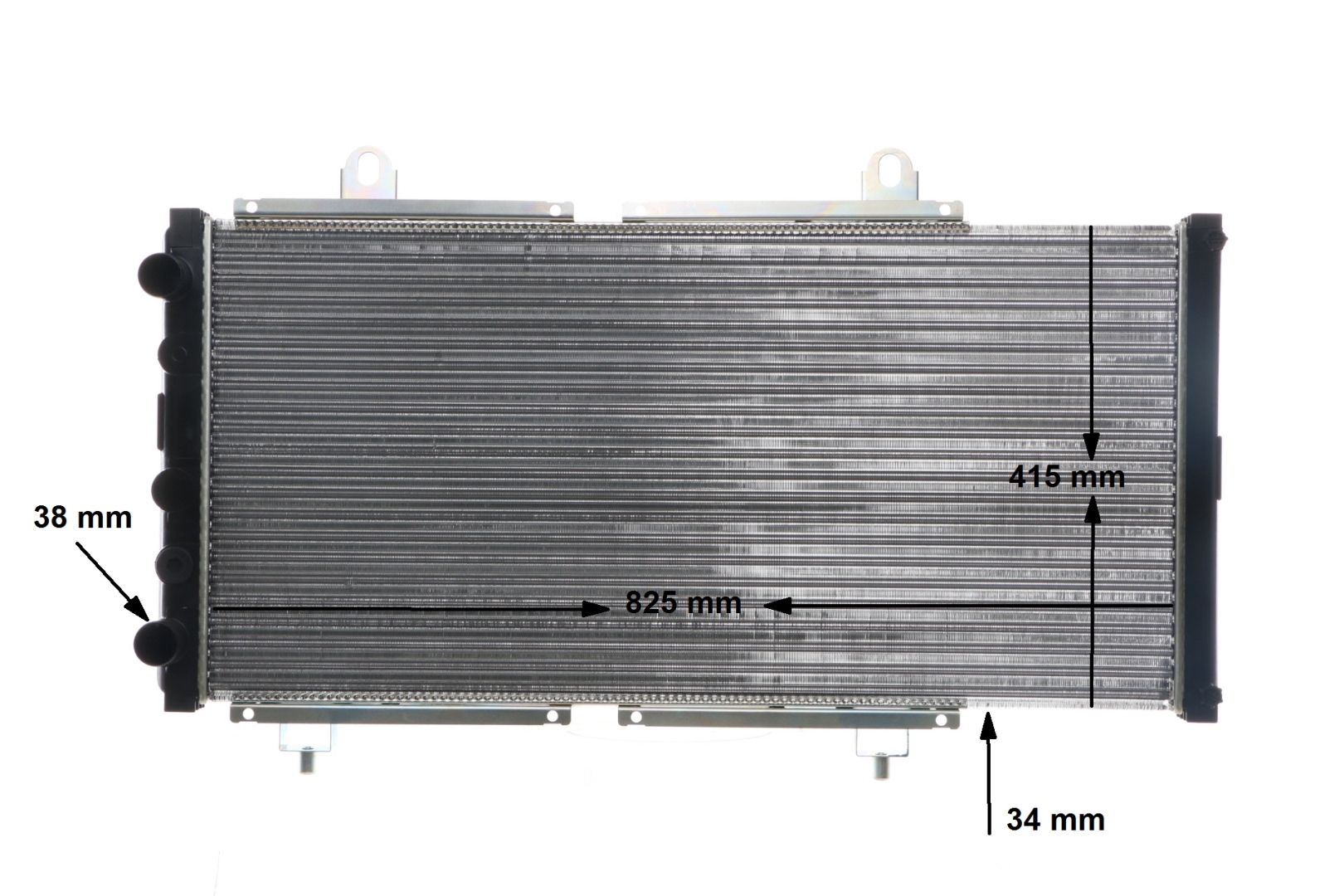 MAHLE ORIGINAL CR 618 000S: Kühler, Motorkühlung BEHR mit Zubehör, mit Klammer, mit Schrauben