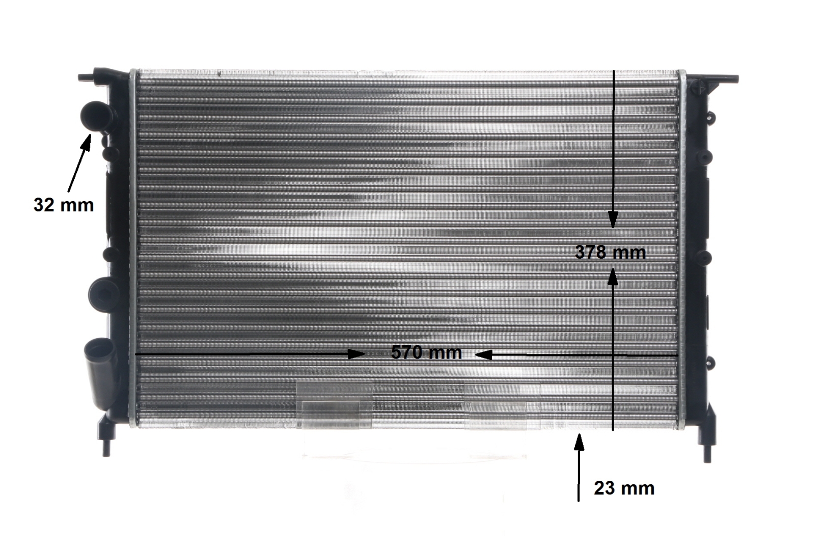 MAHLE ORIGINAL CR 638 000S: Radiator, motorkjøling med bolt