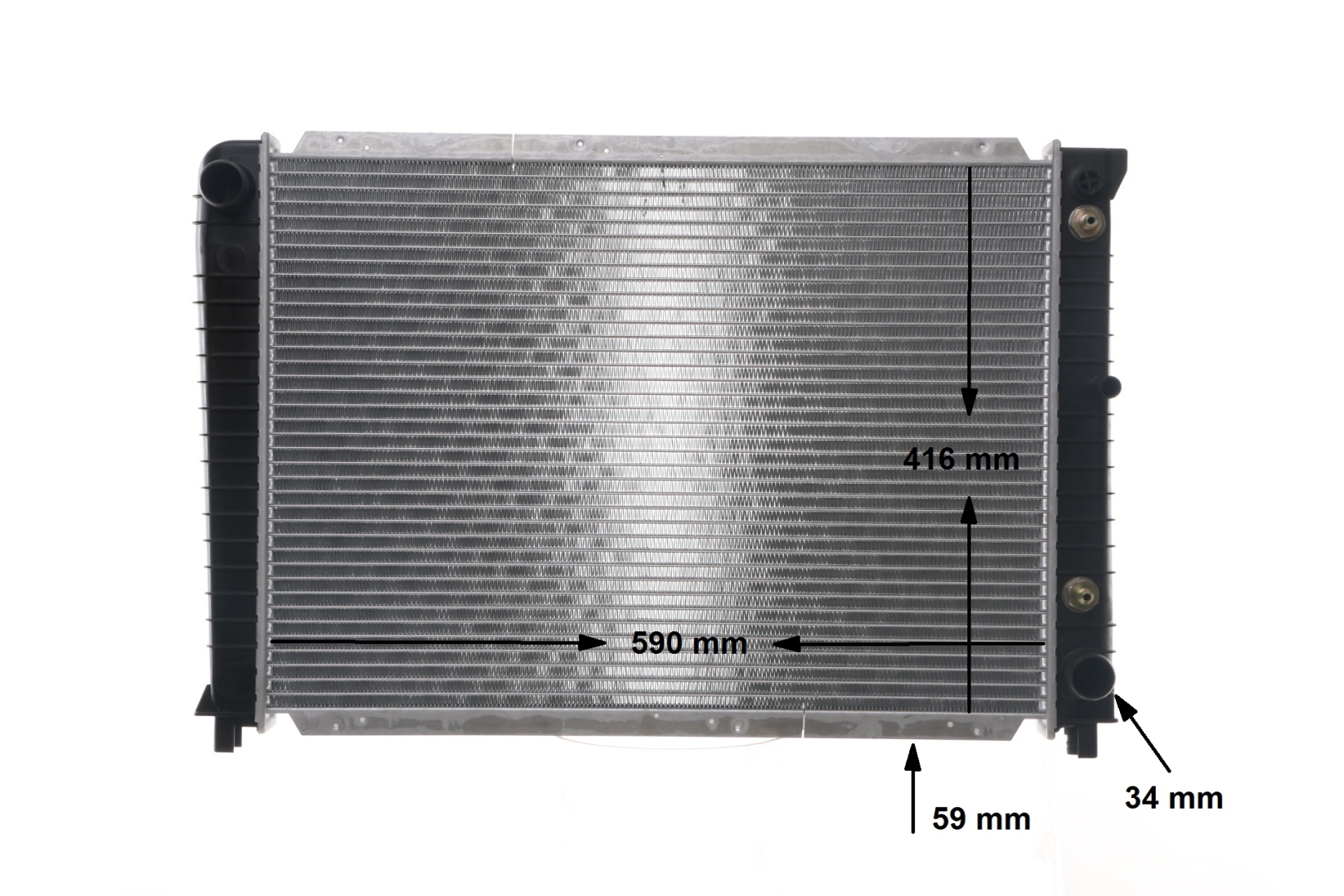 MAHLE ORIGINAL CR 654 000S: Kühler, Motorkühlung BEHR