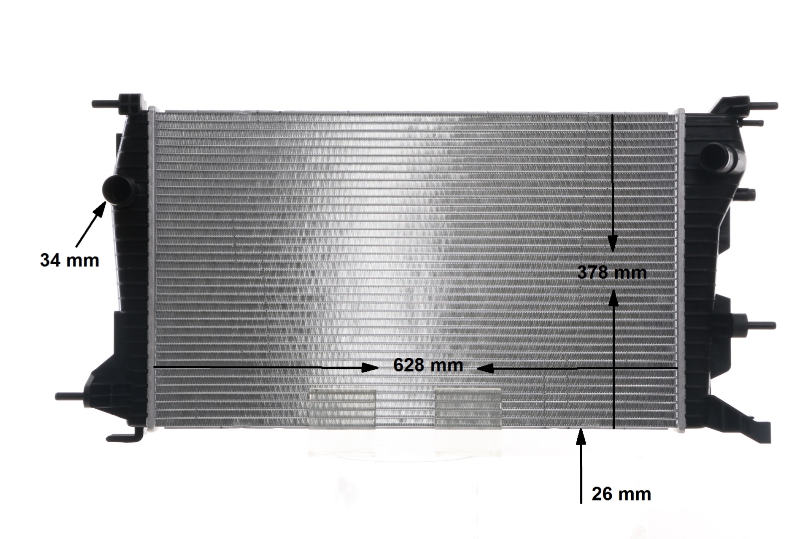 MAHLE ORIGINAL CR 809 000S: Chłodnica, układ chłodzenia silnika BEHR