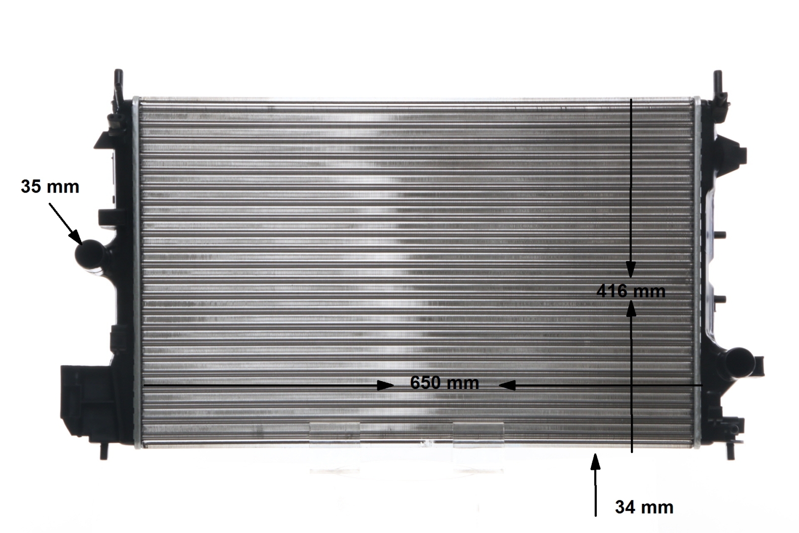 MAHLE ORIGINAL CR 835 001S Hűtő, motorhűtés OPEL Vectra C Sedan (Z02) 150 LE Dízel ár
