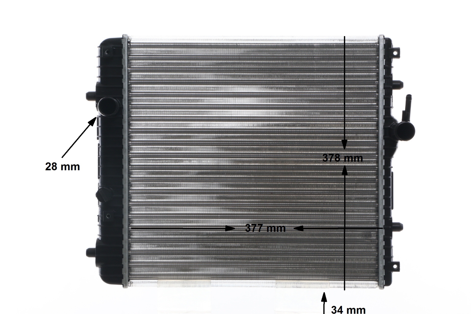 MAHLE ORIGINAL CR 837 001S: Radiatore motore BEHR
