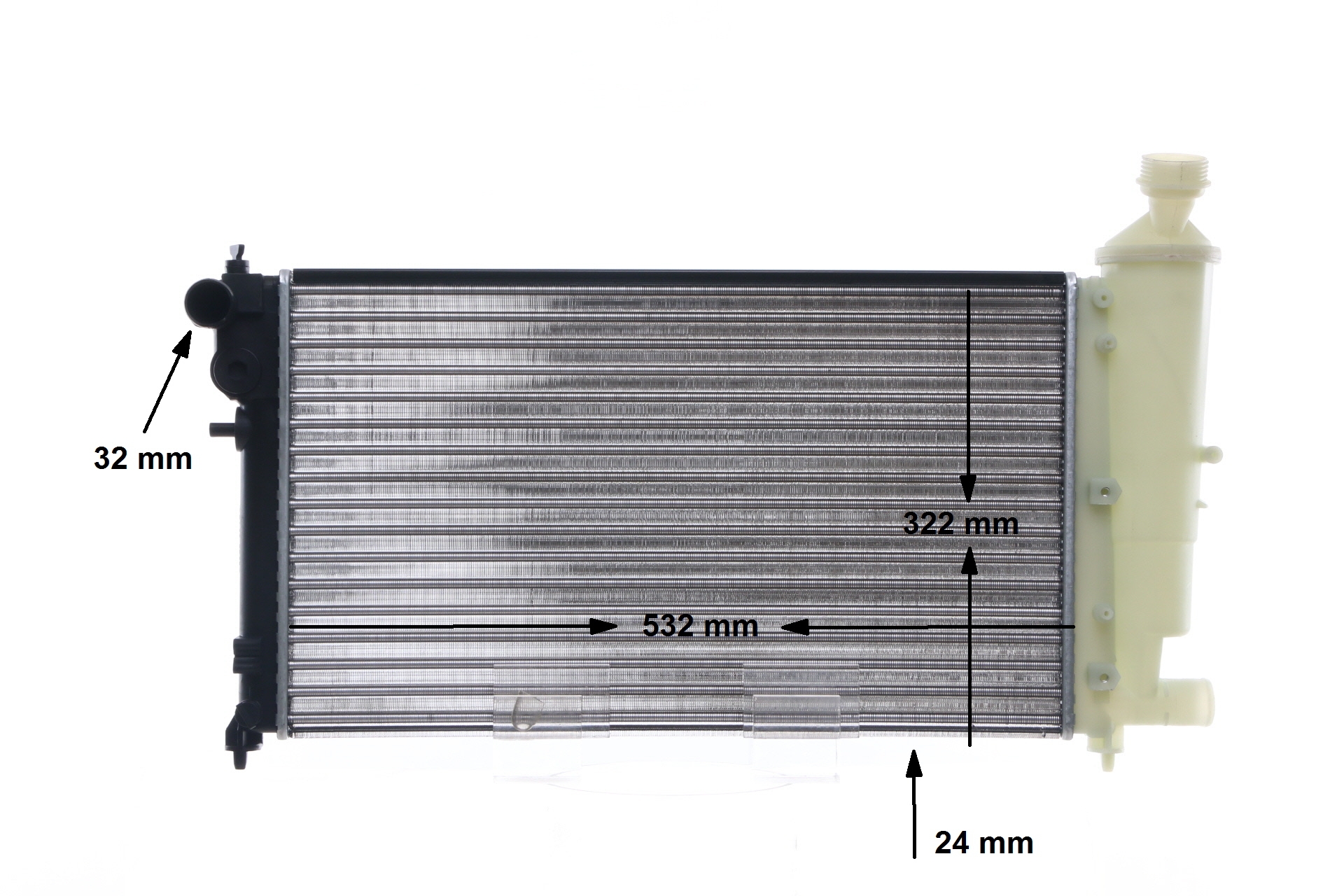 MAHLE ORIGINAL CR 91 000S: Chłodnica, układ chłodzenia silnika BEHR