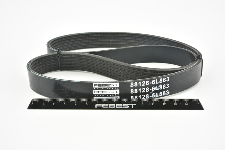 FEBEST 88128-6L883: Keilrippenriemen 883mm, Rippenanzahl: 6
