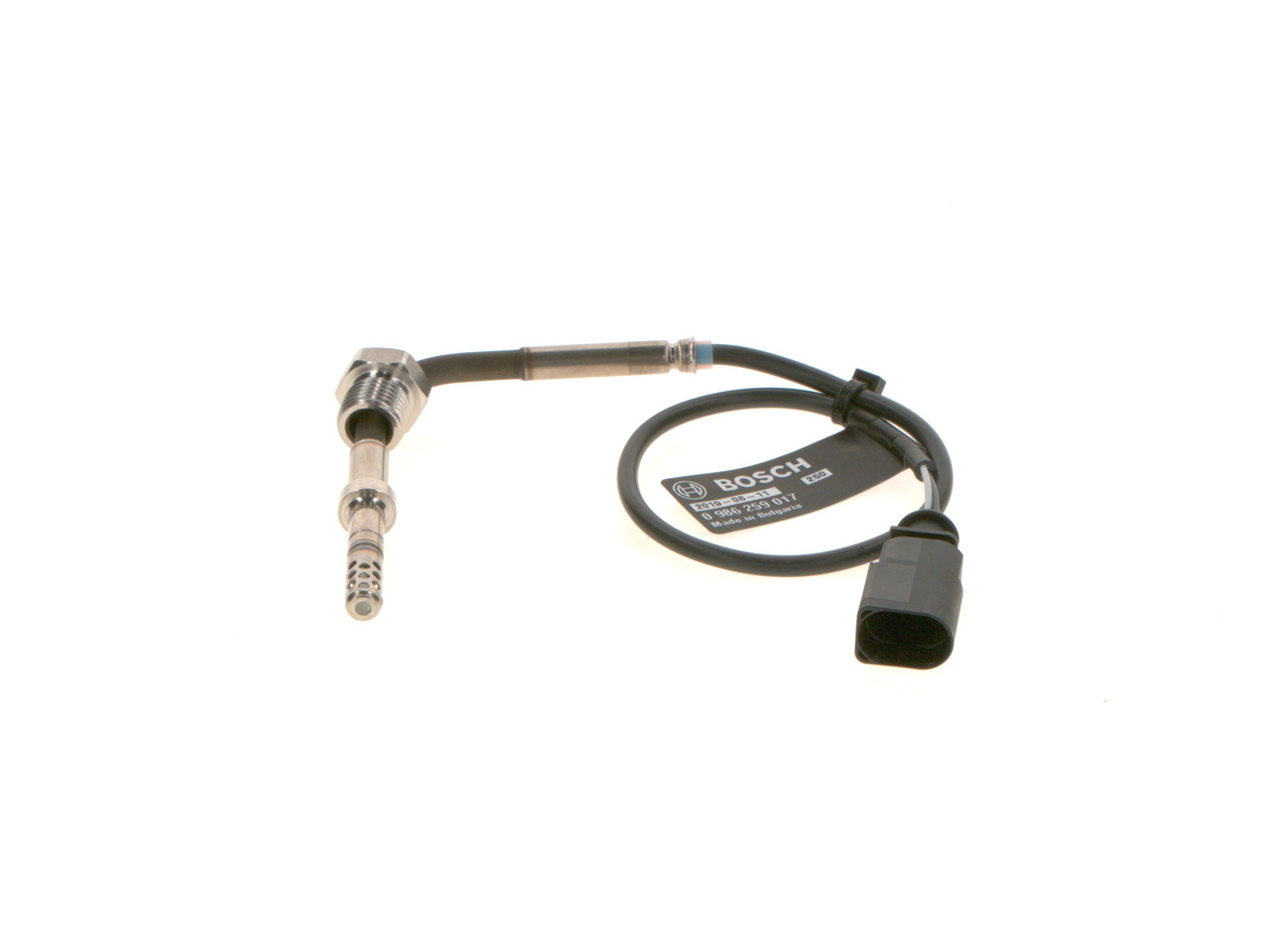BOSCH 0 986 259 017 Jutiklis, išmetamųjų dujų temperatūra VOLKSWAGEN Phaeton (3D1, 3D2, 3D3, 3D4, 3D6, 3D7, 3D8, 3D9) 313 AG dyzelinas kaina