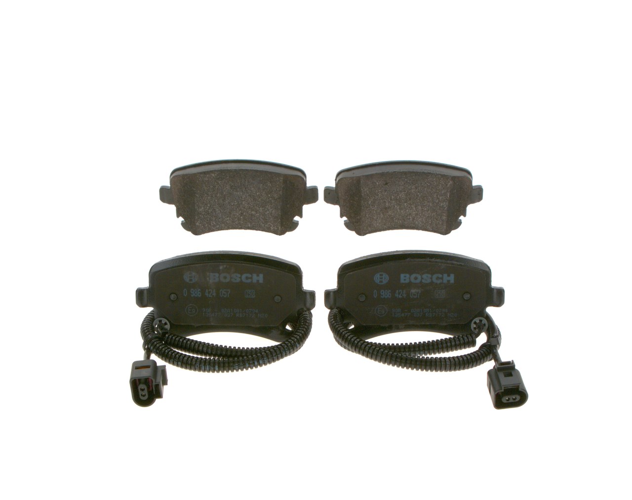 BOSCH 0 986 424 057 Juego de pastillas de freno VOLKSWAGEN Phaeton (3D1, 3D2, 3D3, 3D4, 3D6, 3D7, 3D8, 3D9) 335 cv Gasolina costo