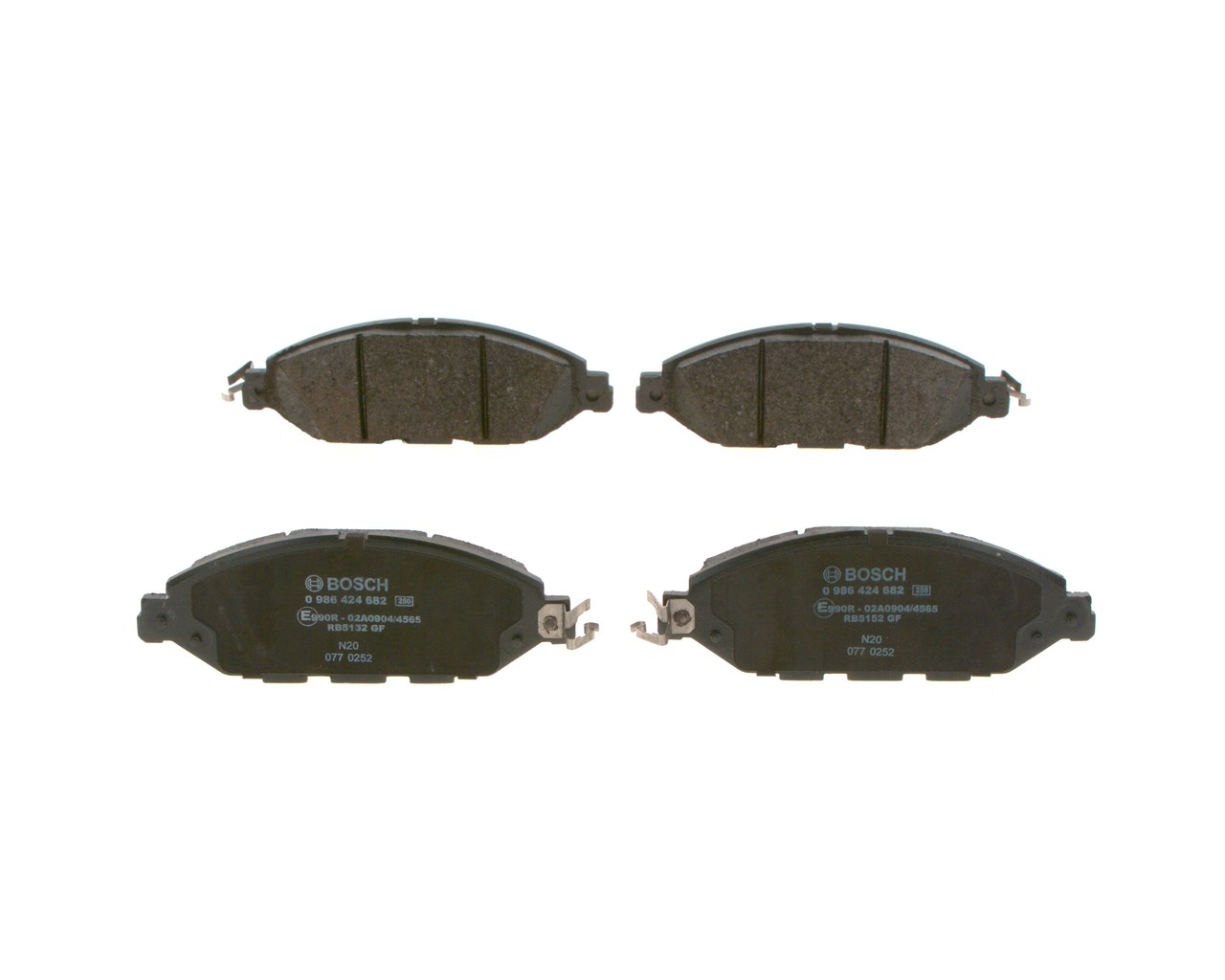 BOSCH 0 986 424 682: Juego de pastillas de freno