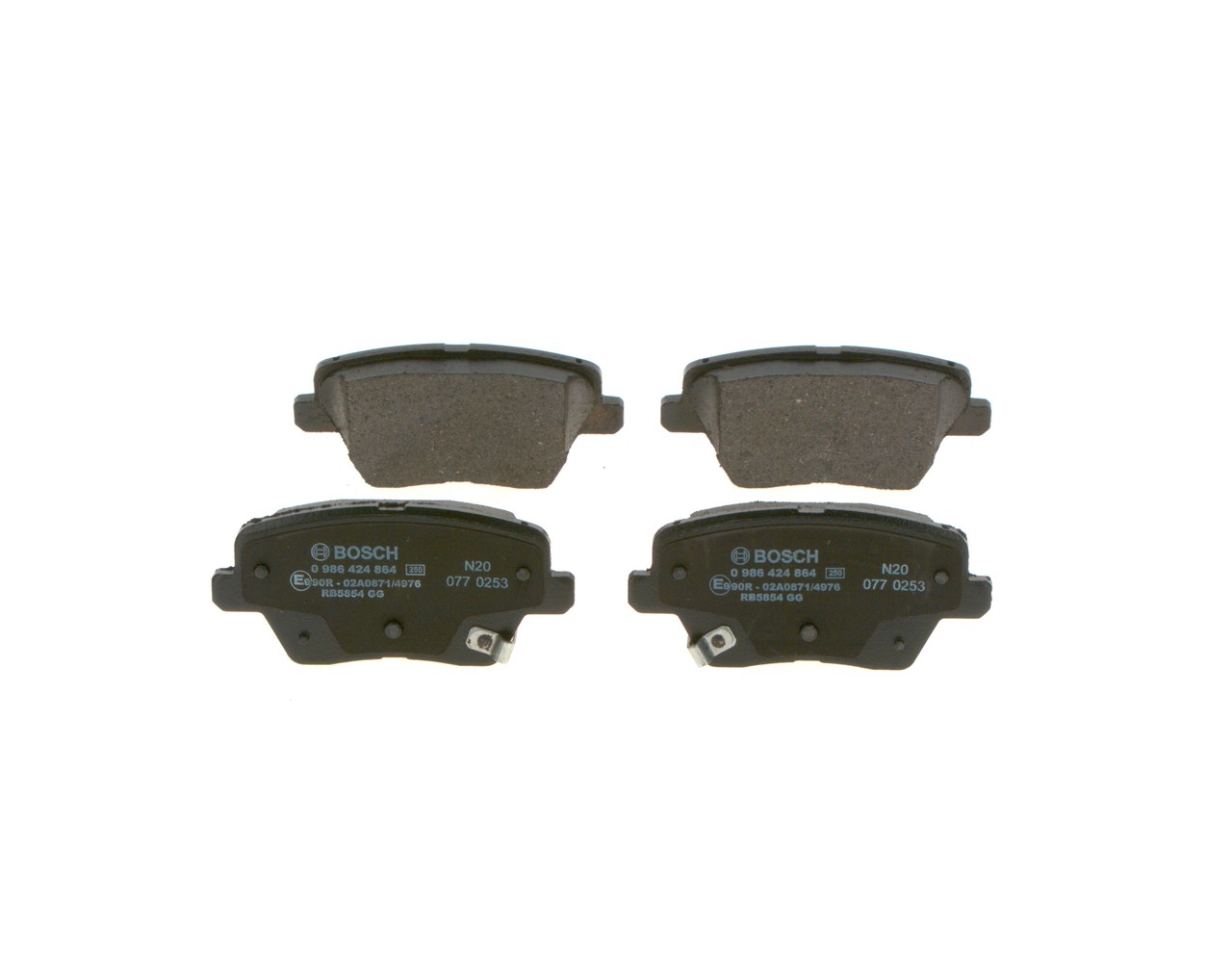 BOSCH 0 986 424 864 Sada brzdových destiček, kotoučová brzda KIA Ceed III Hatchback (CD) 204 HP Benzín cena