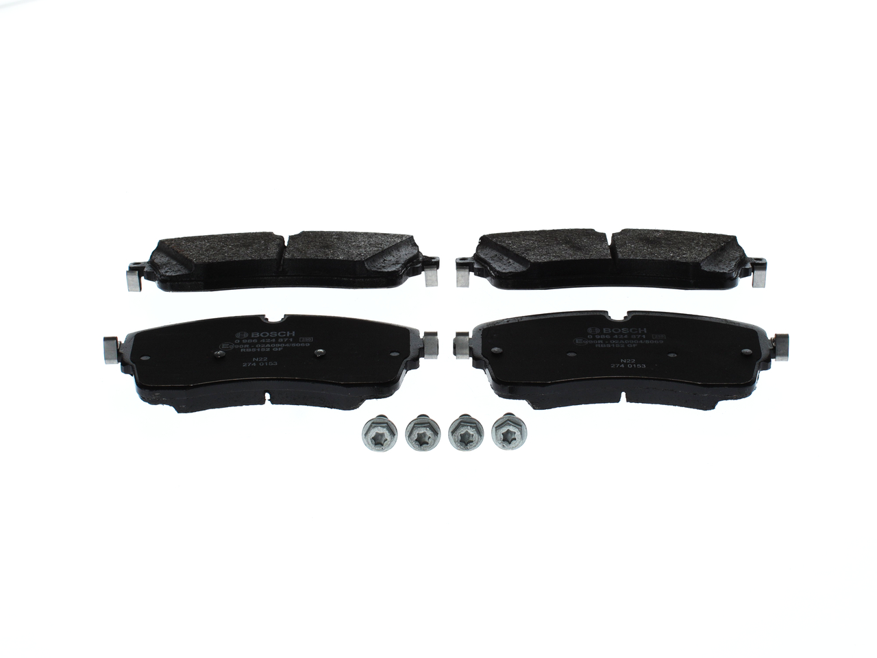 BOSCH 0 986 424 871 Sada brzdových destiček, kotoučová brzda LAND ROVER Discovery 5 (L462) 360 HP Benzin-elektro cena