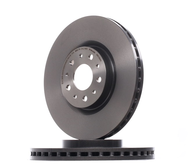 BREMBO 09.5180.41: Piduriketas PRIME LINE - UV Coated Ø: 281mm, sisemine õhutus, Ø: 281mm, kaetud, koos kruvidega