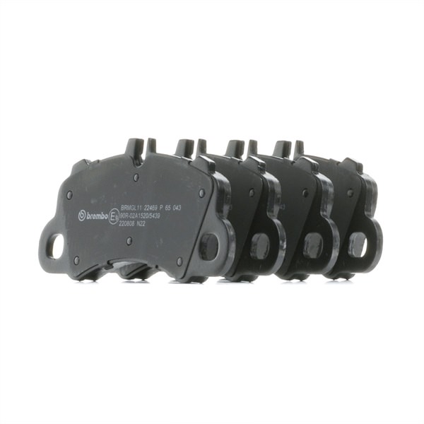 BREMBO P 65 043: Plăcuțe de frână PRIME LINE fara accesorii, cu tabla anti scartait