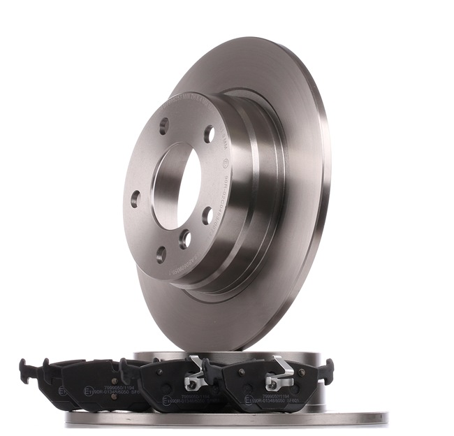 RIDEX 3405B0395: Fék készlet, tárcsafék hátsótengely, Ø: 279,8mm, tele