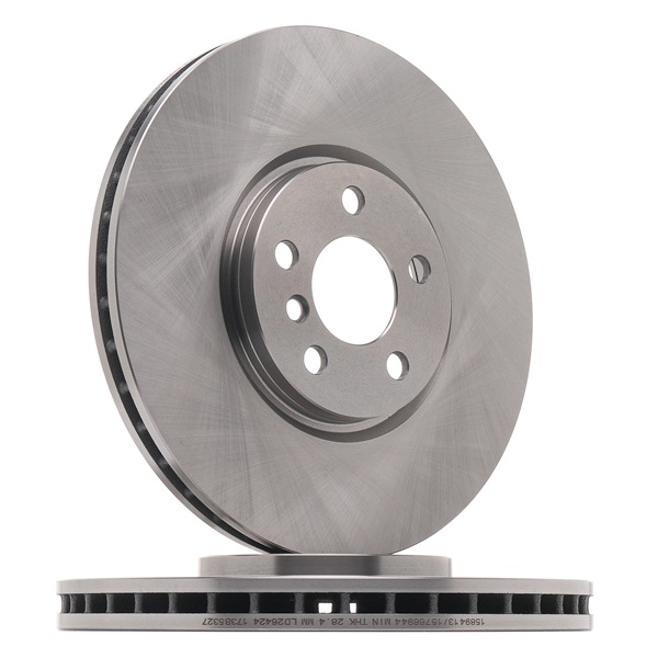 RIDEX 82B2708: Bremsscheibe Vorderachse, Ø: 335mm, innenbelüftet, Ø: 335mm, beschichtet, mit Schrauben, ohne ABS-Sensorring, ohne Lager
