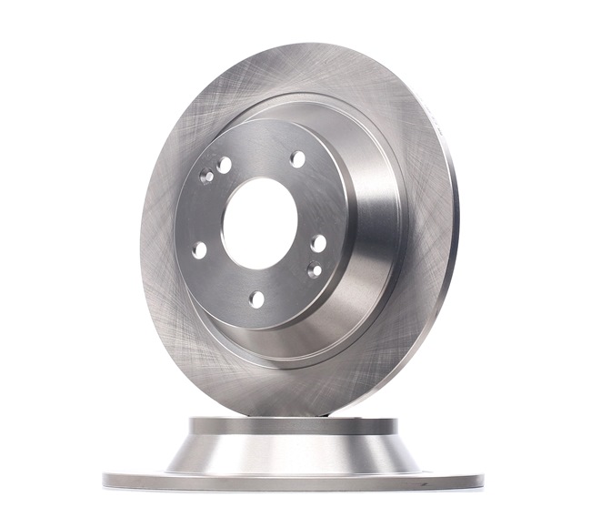 RIDEX 82B2731: Disco de freno Eje trasero, Ø: 284mm, macizo, Ø: 284mm, revestido, con tornillos, sin anillo sensor ABS, sin tornillos