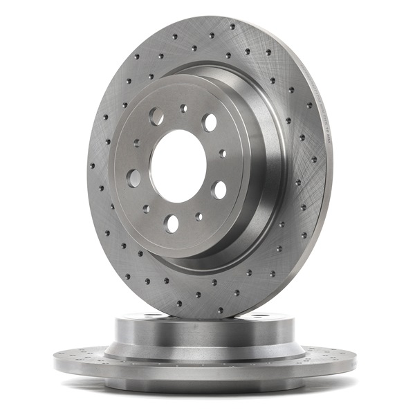 RIDEX 82B2783: Brzdový kotouč Zadní náprava, R: 288mm, plný, děrovaný, opatřený drážkou, R: 288mm, nátěr, se šrouby