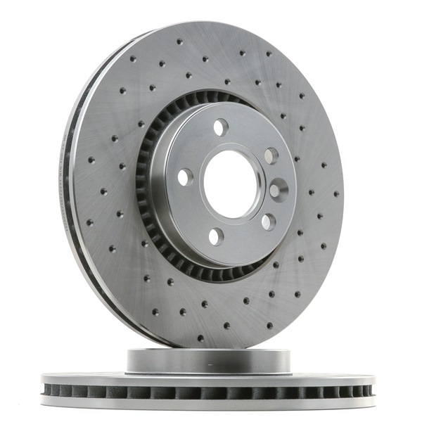 RIDEX 82B2797: Disco de freno Eje delantero, Ø: 316mm, perforado/ventil. int., Ø: 316mm, revestido