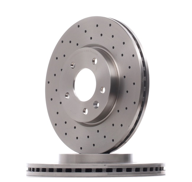 RIDEX 82B2802: Remschijf Vooras, Ø: 300mm, interne ventilatie, Geperforeerd, Ø: 300mm, Gecoat
