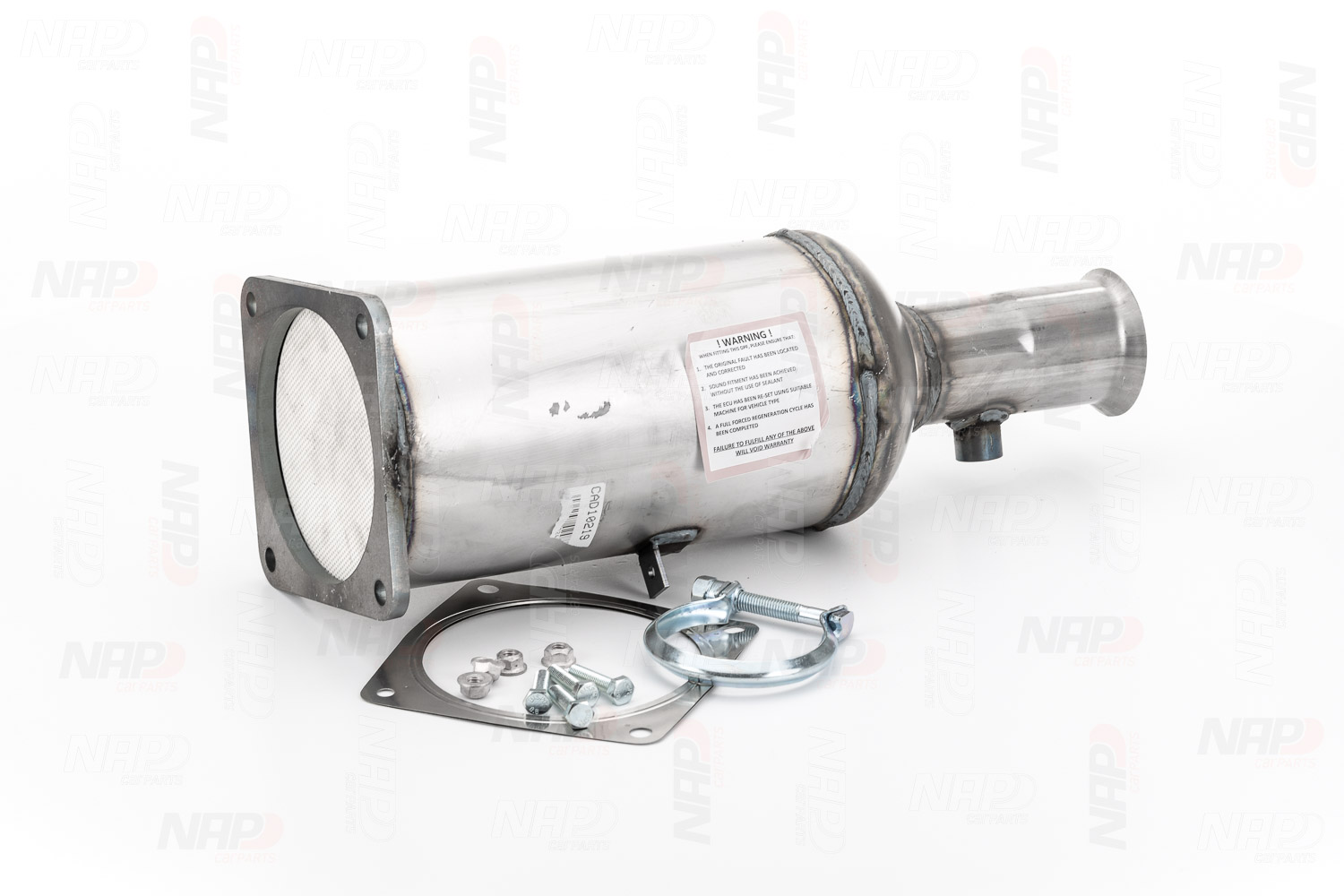 NAP carparts CAD10219: Partikelfilter (DPF) mit Anbau-/Befestigungsmaterial
