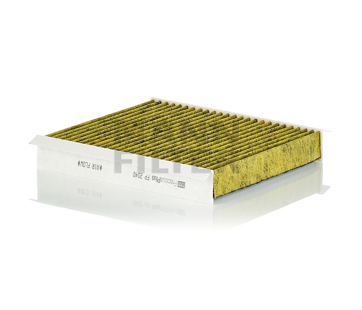 MANN-FILTER FP 2040: Filtrs, Salona telpas gaiss FreciousPlus Aktivētās ogles filtrs ar polifenolu, ar antibakteriālu efektu, Smalko daļiņu gaisa filtrs (PM 2.5), ar fungicīdo efektu, Aktivētās ogles filtrs