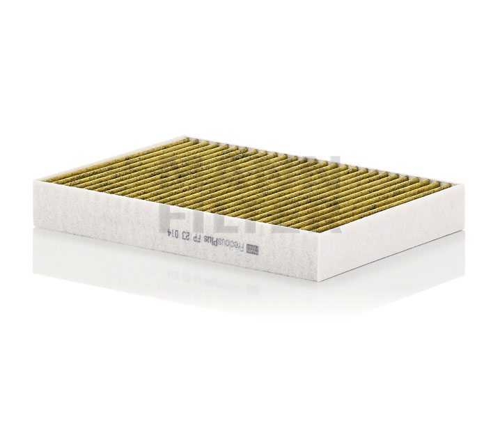 MANN-FILTER FP 23 014-2: Interieurfilter FreciousPlus Actief-koolstoffilter met meerwaardig fenol, Met antibacteriële werking, Fijnstoffilter (PM 2.5), Met schimmelwerende werking, Carbon filter