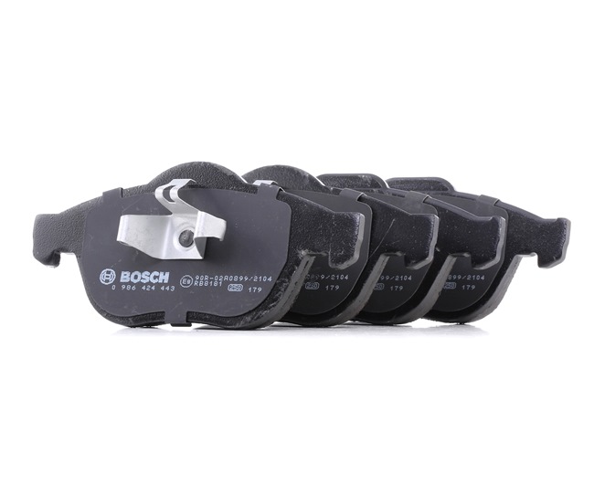 BOSCH 0 986 424 443 Τακάκια φρένων RENAULT SCENIC 2 (JM0/1) 125 PS Πετρέλαιο κόστος