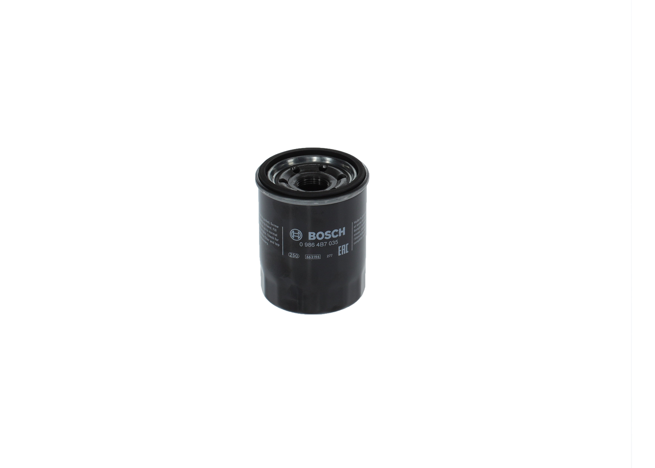 BOSCH 0 986 4B7 035: Filtro de aceite con válvula bloqueo de retorno