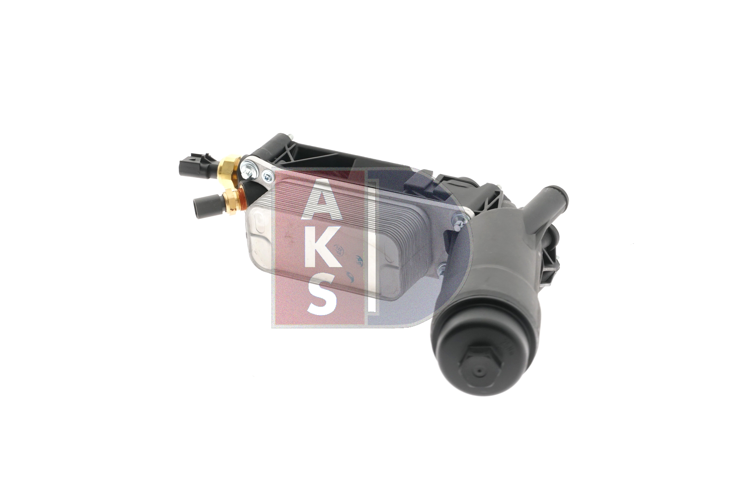 AKS DASIS 526008N: Radiator ulei, ulei motor cu carcasă pentru filtrul de ulei, cu filtru