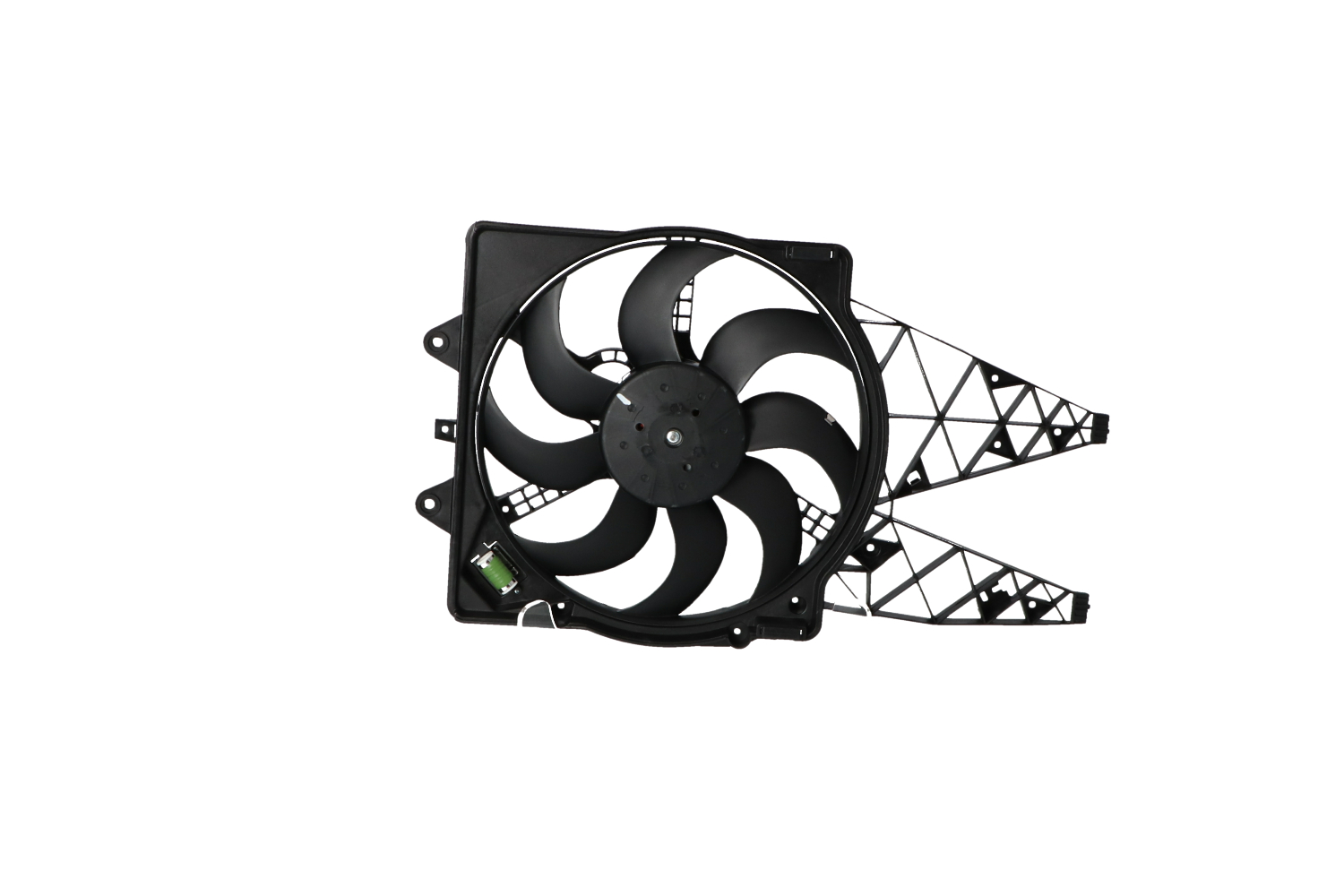 NRF 47905: Ventilator, radiator 395mm, cu rama aerisire radiator