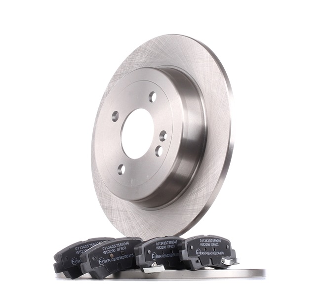STARK SKBK-10990424: Bromssats, skivbroms Bakaxel, Ø: 262mm, full, Anti-skrik-plåt