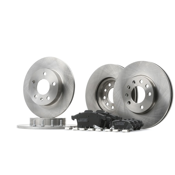 STARK SKBK-10990445: Kit de discos de freno y pastillas Eje delantero, Ø: 280,0, 264,0mm, ventilado, macizo