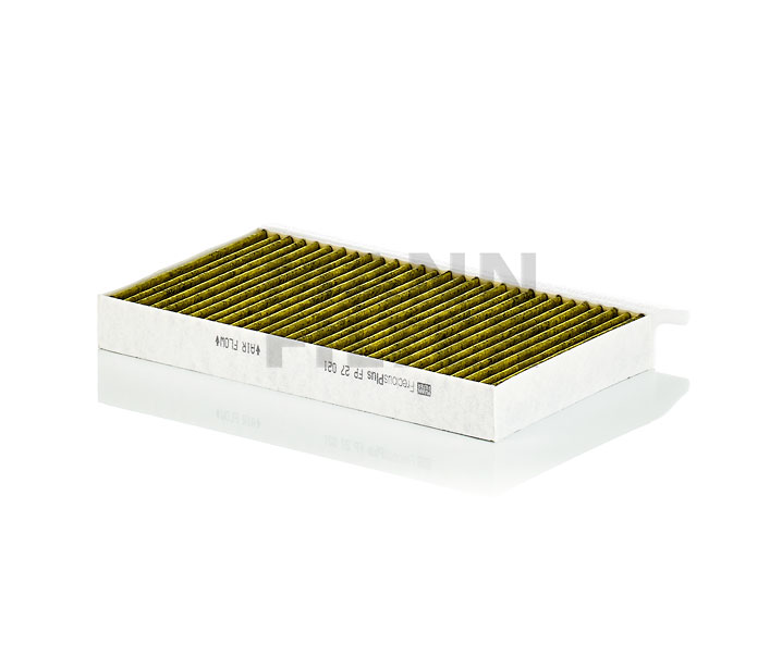 MANN-FILTER FP 27 021-2: Filtrs, Salona telpas gaiss FreciousPlus Aktivētās ogles filtrs ar polifenolu, ar antibakteriālu efektu, Smalko daļiņu gaisa filtrs (PM 2.5), ar fungicīdo efektu, Aktivētās ogles filtrs