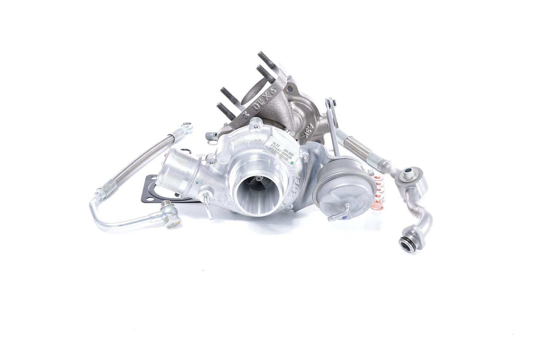 BTS TURBO T981495: Turbolader TURBO SERVICE SET ORIGINAL mit Ölzulaufleitung, mit Ölablaufleitung, mit Anbau-/Befestigungsmaterial