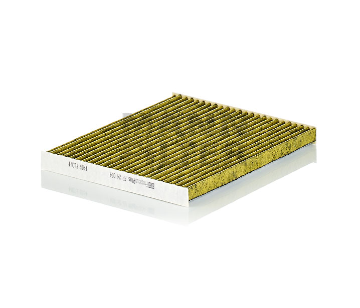 MANN-FILTER FP 24 004: Innenraumfilter FreciousPlus Aktivkohlefilter mit Polyphenol, mit antibakterieller Wirkung, Feinstaubfilter (PM 2.5), mit fungizider Wirkung, Aktivkohlefilter