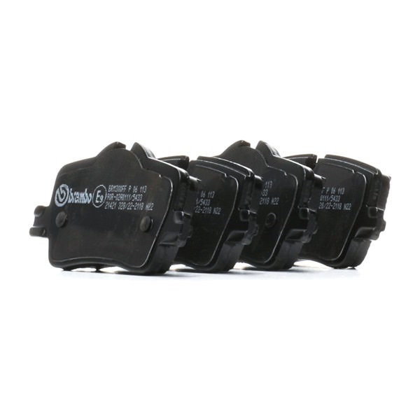BREMBO P 06 113: Bremsbeläge PRIME LINE mit Zubehör, mit Bremssattelschrauben, mit Anti-Quietsch-Blech
