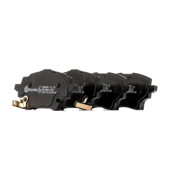 BREMBO P 83 178: Juego de pastillas de freno PRIME LINE sin accesorios, Chapa antichirridos