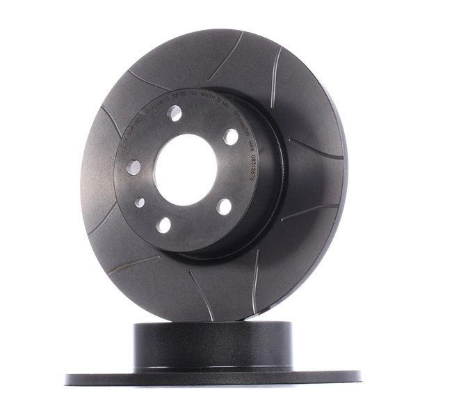BREMBO 08.3126.76: Bremžu diski Ø: 251mm, pilnīgi, rievots, Ø: 251mm, pārklāts, ar skrūvēm MAX LINE