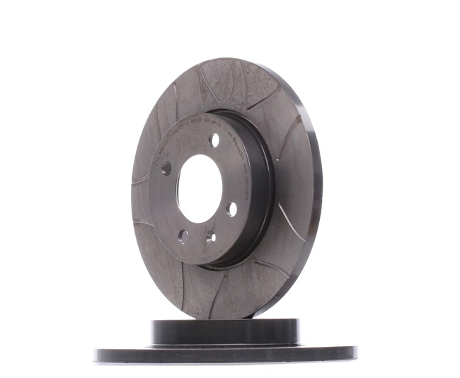 BREMBO 08.5149.75: Disc de frână Ř: 256mm, plin, canelat, Ř: 256mm, acoperit (cu un strat protector), cu suruburi MAX LINE