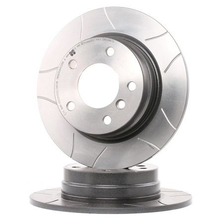 BREMBO 08.5366.76: Brzdový kotouč R: 280mm, plný, opatřený drážkou, R: 280mm, nátěr, se šrouby MAX LINE