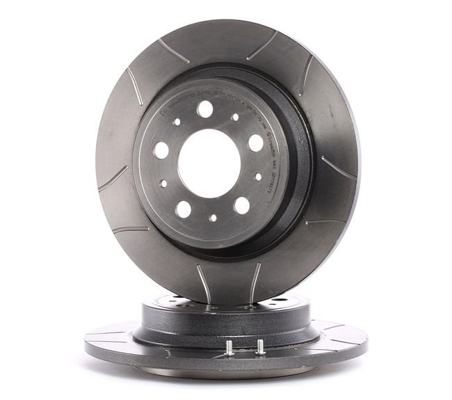 BREMBO 08.7765.75: Disco freno Ø: 288mm, pieno, intagliato, Ø: 288mm, rivestito, con bulloni/viti MAX LINE