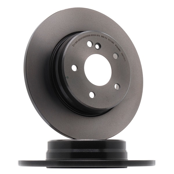 BREMBO COATED DISC LINE 08.9175.11 Δισκόπλακα MERCEDES-BENZ E-class Φορτηγό πλατφόρμα / Σασσί (VF210) 170 PS Πετρέλαιο κόστος