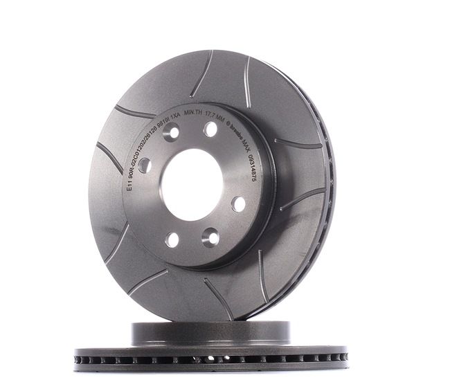 BREMBO 09.3148.75: Piduriketas Ø: 238mm, sisemine õhutus, piludega, Ø: 238mm, kaetud, koos kruvidega MAX LINE