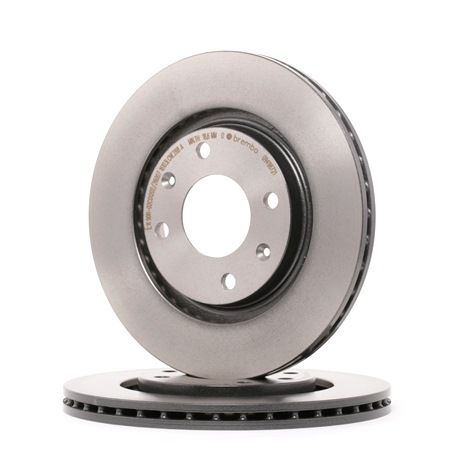 BREMBO 09.4987.21: Δισκόπλακα Ø: 266mm, εσωτερικά αεριζόμενο, Ø: 266mm, με επίστρωση, Με βίδες COATED DISC LINE