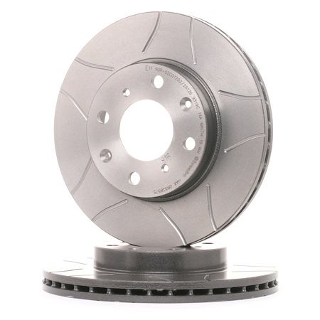 BREMBO 09.5285.75: Remschijf Ø: 240mm, interne ventilatie, Gekerft, Ø: 240mm, Gecoat, Met schroeven MAX LINE