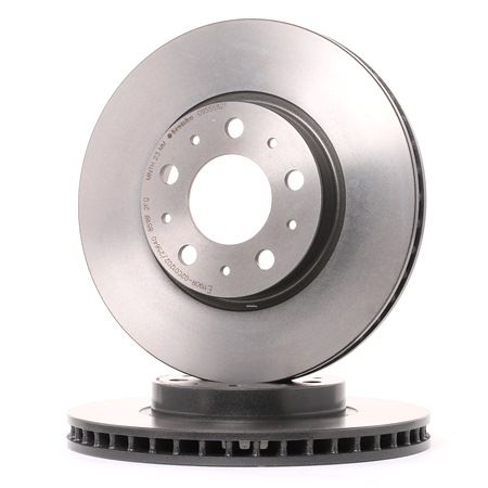BREMBO 09.5568.21: Disc de frână Ř: 280mm, ventilat interior, Ř: 280mm, acoperit (cu un strat protector), cu suruburi COATED DISC LINE