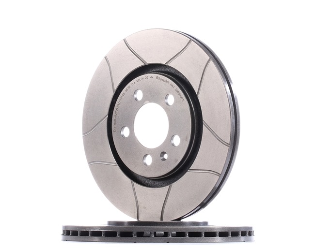 BREMBO 09.5570.75: Disco de freno Ø: 280mm, ventilación interna, ranurado, Ø: 280mm, revestido, con tornillos MAX LINE