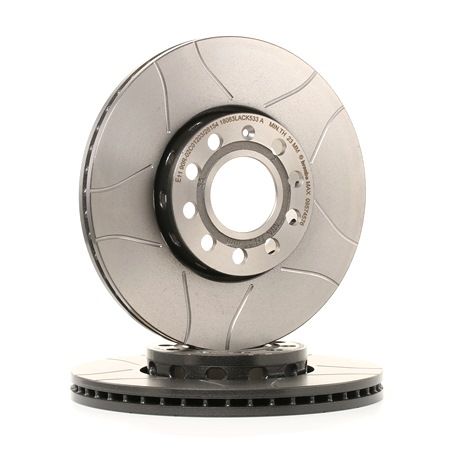 BREMBO 09.5745.76: Brzdový kotúč Ø: 288mm, s vnútorným chladením, drazkovany, Ø: 288mm, potiahnutá, so skrutkami MAX LINE