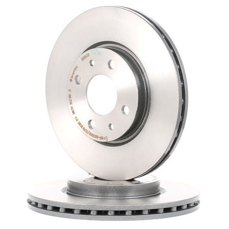 BREMBO 09.5843.11: Piduriketas Ø: 257mm, sisemine õhutus, Ø: 257mm, kaetud, koos kruvidega COATED DISC LINE