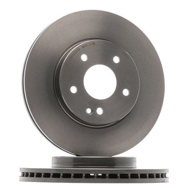 BREMBO 09.6845.11: Disc de frână Ř: 288mm, ventilat interior, Ř: 288mm, acoperit (cu un strat protector), cu suruburi COATED DISC LINE